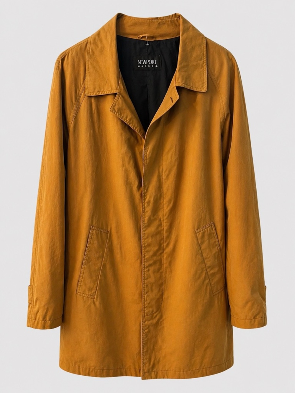 Newport Harbor Camel Jacket Men’s M-L Button Front Coat Pockets Classic